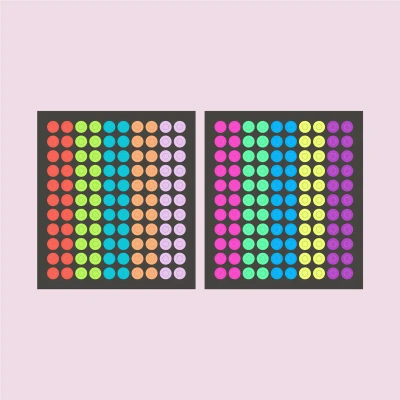 네온 3mm 원 스티커