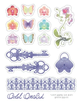 *New* Odd Orchid Deco sticker     