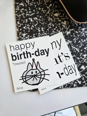 HAPPY BDAY 엽서 