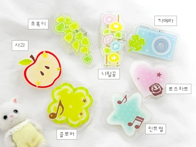 [신상] 단면 아크릴 집게 7종