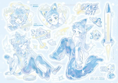 (할인)[사라라X천오 코퍼레이션]SPACE CAT☆★