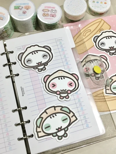 ❤ 판다 만두즈 조각스티커