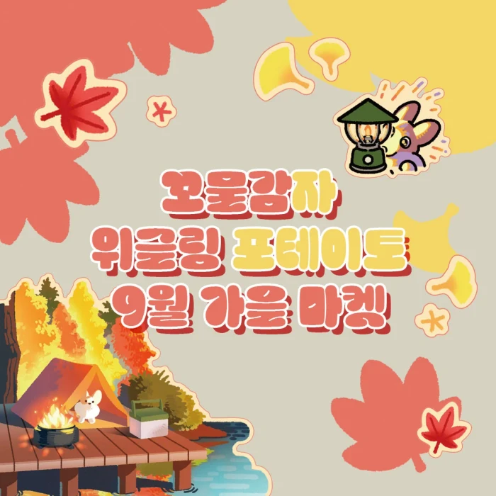 꼬물감자 위글링 포테이토 9월 가을마켓