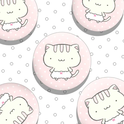 빤냥이 핀버튼
