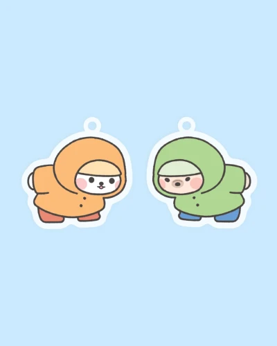 [키링] 우비 뽀도 아크릴 키링