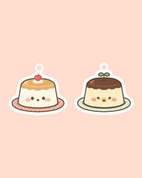 [키링] 푸딩 뽀도 아크릴 키링