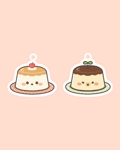 [키링] 푸딩 뽀도 아크릴 키링