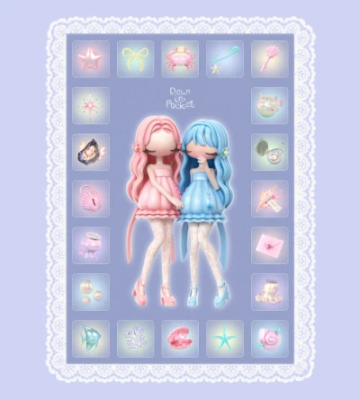 ଳ 바다친구 모음집 스티커 ଳ