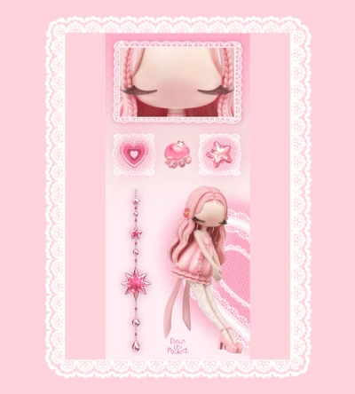 ଳ [Pink] I♥️Jellyfish Twins 스티커 ଳ