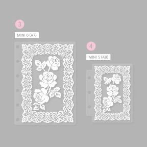 장미 다이어리 PVC 속지 (A7 / A8)
