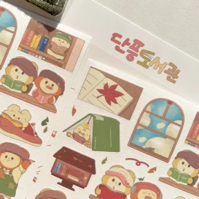 씰스티커_단풍도서관