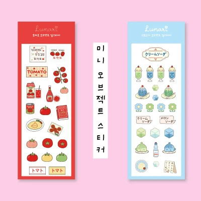 ✨서일코 신상✨ 미니 오브젝트 씰스티커 2종