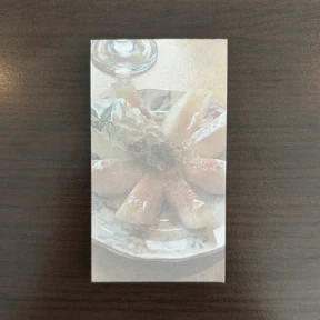복숭아 메모지