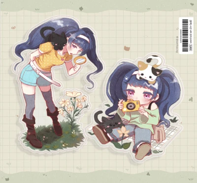 🐱시선 너머 조각스티커🐈