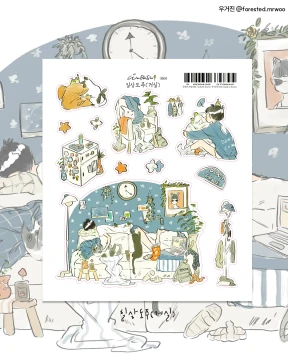 (NEW)2609-일상도주 시리즈(개별/스티커세트)