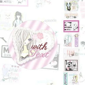 withTEXT kisscut
