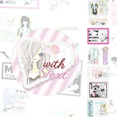 withTEXT kisscut