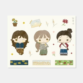 (신상) 가을꽃과 소녀들