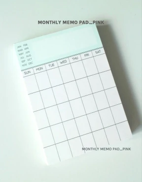 Monthly Memo Pad 먼슬리 메모패드 2500원→1750원