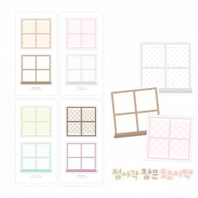 [NEW] 정사각 창문 모조지팩