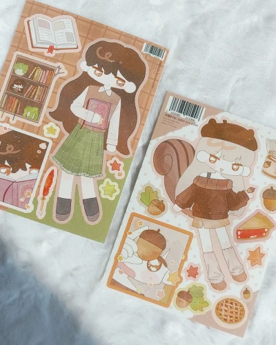 가을 캐릭터 스티커