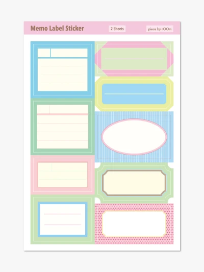 Memo Label Sticker