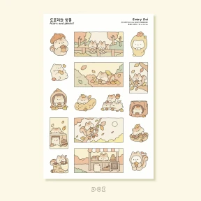 도토리와 땅콩 스티커