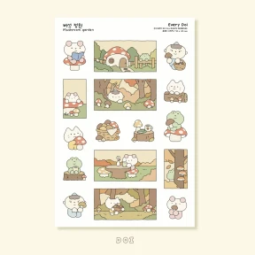버섯정원 스티커