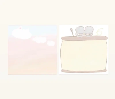솜이와 생쥐 메모지