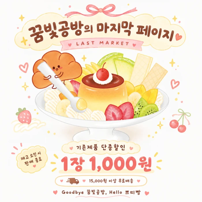 [GOODBYE 꿈빛공방, HELLO 쁘띠빵]- 리뉴얼 & 단종 할인 상시마켓