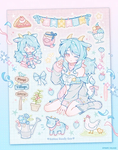 💙코튼캔디 카우