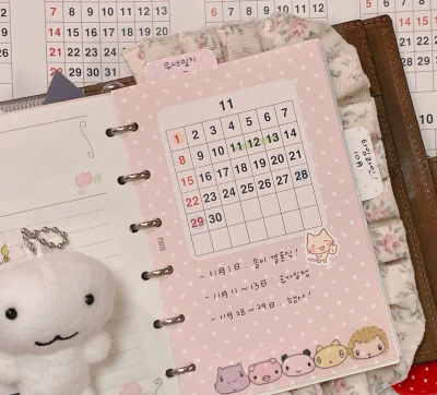 2027 달력 모조지스티커