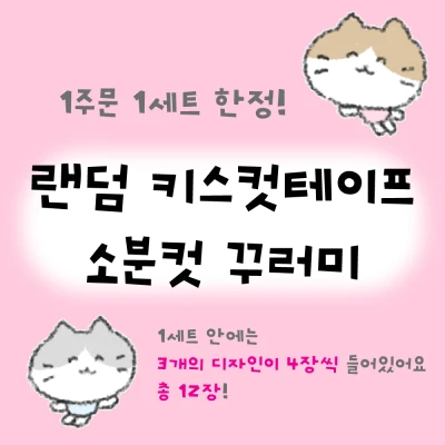 랜덤 키스컷테이프 소분컷 꾸러미