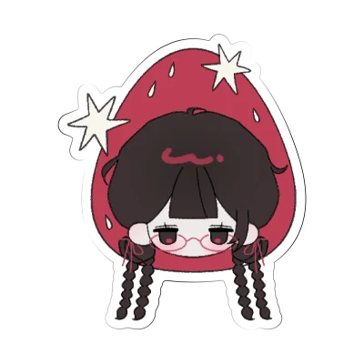 딸기소녀 아크릴 집게