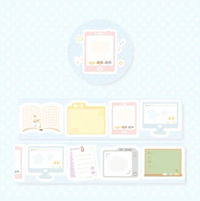 [10% 할인] 고양이 조각모음 ver.2 모조지 키스컷테이프