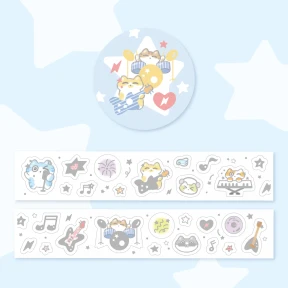 [10% 할인] 고양이 밴드부 오로라박 키스컷테이프