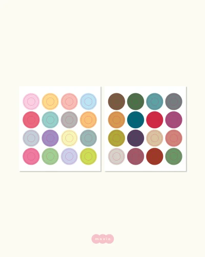 [NEW] Circle, circle 원형 마스킹씰 스티커 