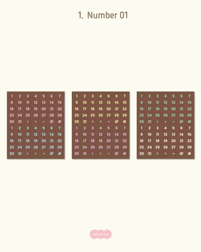 [NEW] 숫자,알파벳 스티커 2종