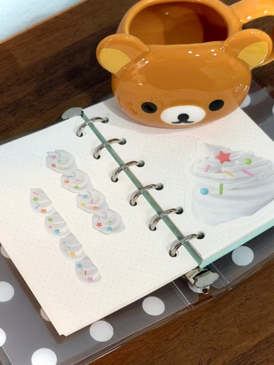 ꩜ new! 스프링클 칼선 모조지 스티커