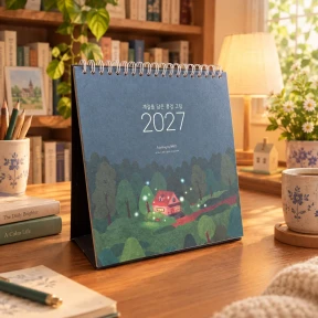 계절을 담은 풍경그림 2027년 탁상형 캘린더 예약주문