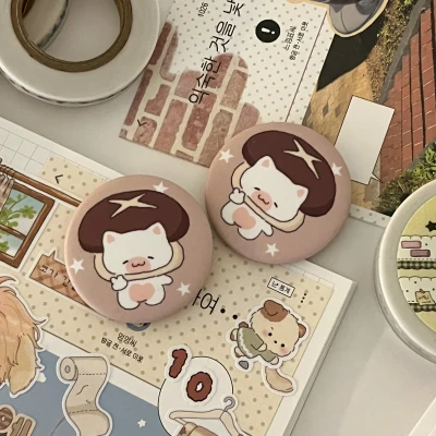 표고냥이 핀버튼